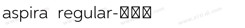 aspira  regular字体转换